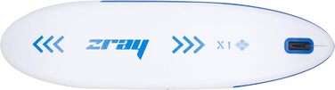 Надувна SUP-дошка Zray X1 310x81x15 см з веслом, насосом і сумкою, синя, Dropstitch