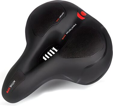 Велосипедне сідло Retoo: гелеве, широке, м'яке, комфортне, дихаюче, амортизуюче, ергономічне з водонепроникним чохлом