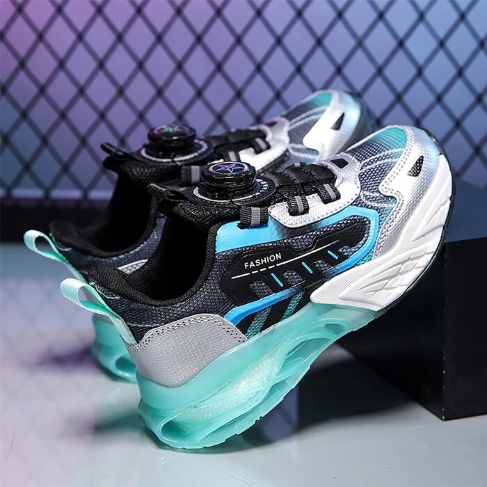 Дитячі кросівки Kinder: спортивні, для занять у залі, прогулянки та фітнесу. Легкі, дихаючі, з підошвою з повітряною подушкою, розмір EU 28-39, чорний колір