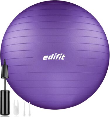 EDIFIT Фітбол для гімнастики, пілатесу та йоги 55/65/75 см з насосом
