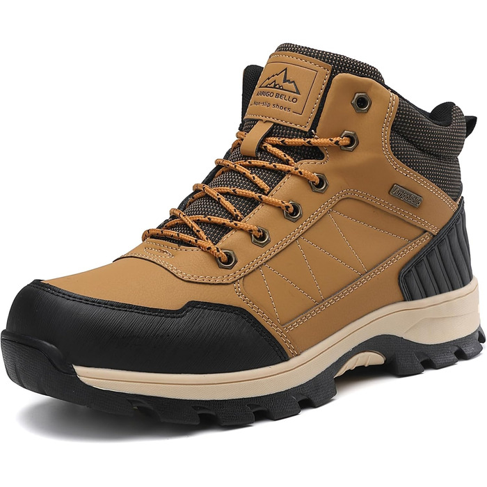 Черевики зимові чоловічі Arrigo Bello: зимові чоботи, трекінгові черевики, водонепроникні, теплі, з антиковзкою підошвою, розмір 41-46, колір: коричневий