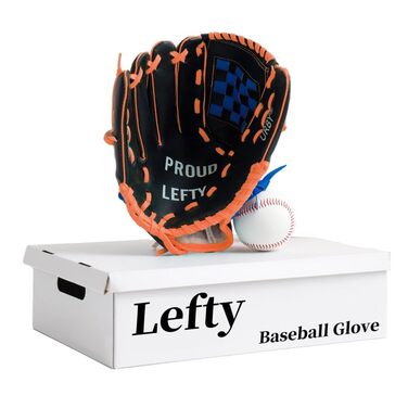 Рукавичка для бейсболу Urby для лівшів, дитяча та юнацька, 11.5 дюймів (7-11 років), чорно-синя