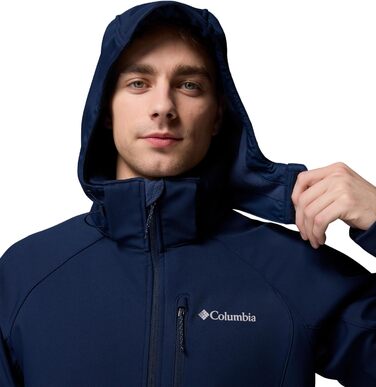 Чоловіча софтшелл куртка Columbia Cascade Ridge III, темно-синя (Collegiate Navy), розмір XXL