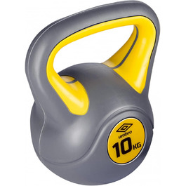 Гиря UMBRO 4 кг та 10 кг, жовта, для фітнесу