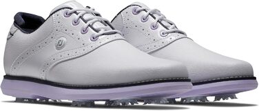 Жіночі гольф-туфлі FootJoy Tradition 38 EU, білий, темно-синій, фіолетовий