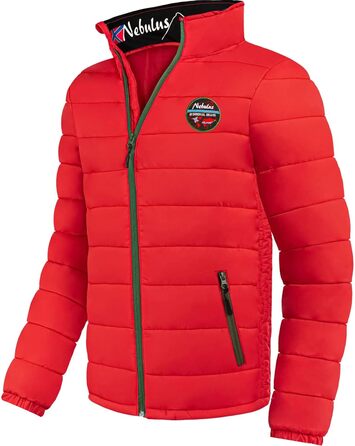 Чоловіча куртка Nebulus TAMMES, тепла outdoor куртка, практична та універсальна перехідна та зимова куртка (S, Червона)