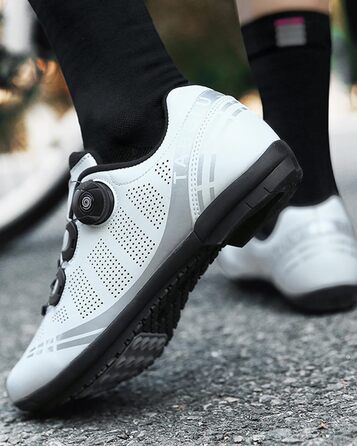 Велосипедні шкарпетки для чоловіків та жінок: шосейні та MTB шкарпетки з гумовою підошвою, дихаючі кросівки, шкарпетки без фіксації, шкарпетки для гірського велосипеда, розміри 36-47 EU, 40 EU, білі