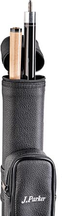 Чохол для більярдної cue J. Parker Billardköcher: для 2-х cue, чорний, 85 см, з аксесуарами та ремінком