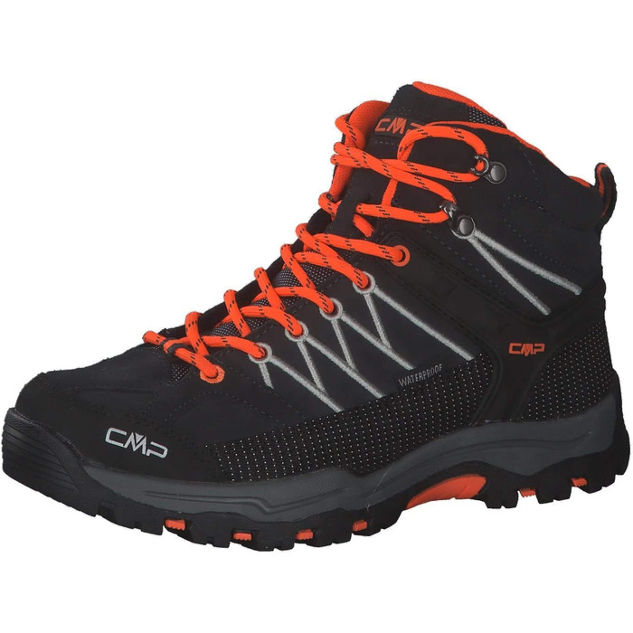 Дитячі трекінгові черевики CMP Rigel Mid Antracite-Flash Orange, розмір 40