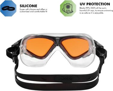 Унісекс маска для плавання Zoggs Tri Vision, захисні окуляри для басейну