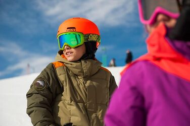 Дитячий лижний шолом Giro Crüe XS синій Shreddy Yeti 23, для сноуборду та гірськолижного спорту
