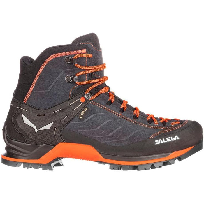Черевики трекінгові Salewa Mountain Trainer Mid Gore-Tex для чоловіків, 47 EU, Asphalt Fluo Orange