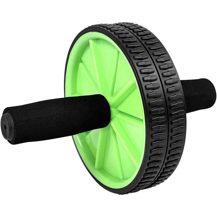 Колесо для пресу OcioDual з ручкою, тренажер для дому, ролер для пресу, AB Wheel (зелений)