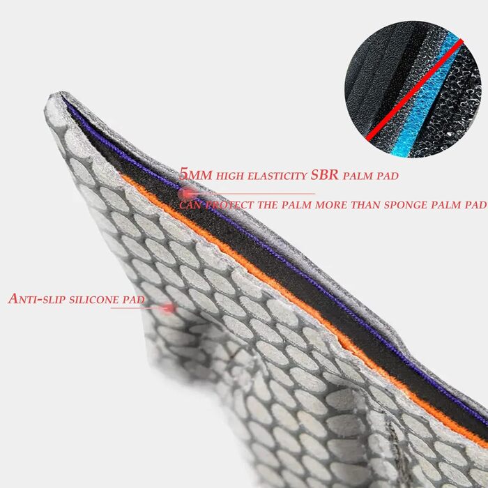 Рукавички для фітнесу eerKing: дихаючі спортивні рукавички для тренувань, їзди на велосипеді, йоги та танців (чорні)