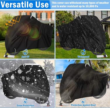 Водонепроникний чохол для велосипеда 200x110x90 см з оксфордської тканини 210D, міцний, з високим захистом від УФ-променів