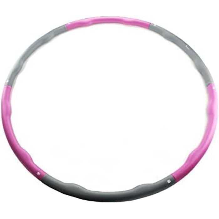 Обруч хулахуп для фітнесу Hula Fitness 6 частин, 1.2 кг, Ø100 см, масажер для талії