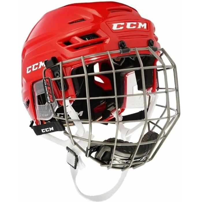Хокейний шолом CCM Tacks 210 Combo, червоний, розмір L, для дорослих