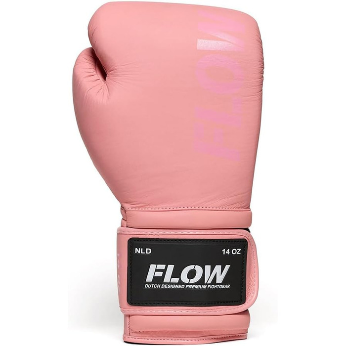 Боксерські рукавички Flow Challenge з натуральної шкіри для спарингу та тренувань (Муай Тай, кікбоксинг, ММА, бойові мистецтва), чоловічі та жіночі, рожеві, 10 oz