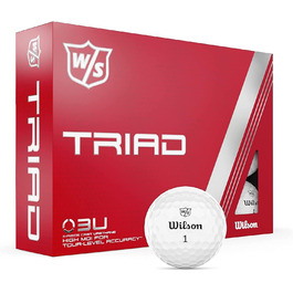 Гольф-м'ячі Wilson Triad, трьохшарові, 12 шт.