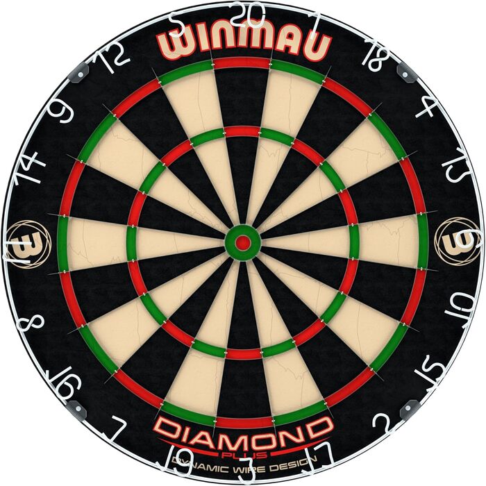 Дартс Winmau Diamond Plus PDC – професійна сталева мішень, ультратонкий дріт, високощільний сизаль
