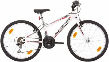Дитячий гірський велосипед Probike Tempo 24 дюйми, 18 швидкостей, для хлопчиків та дівчат, зростання 130-155 см, білий, Multibrand Distribution