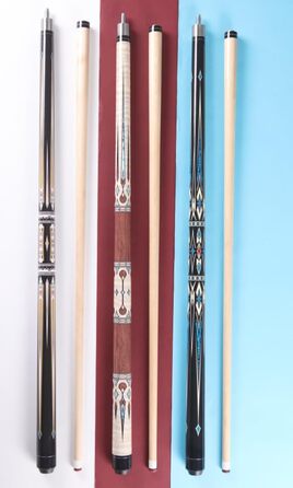 Набір київ для більяру (3 шт.) - кий для більяру 58 дюймів з кленового дерева, набір київ для більяру, набір київ з 2 частин (з сумкою та рукавичкою)