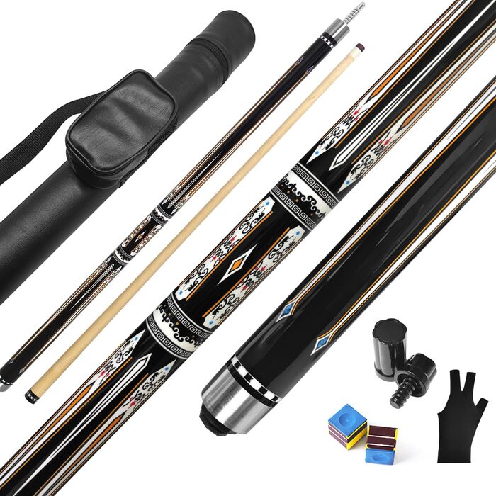 Кю Pool Cue Stick: Більярдний кий 58' з Lederspitze 12.5 мм для початківців та професіоналів (20OZ) - BillardStock C4809