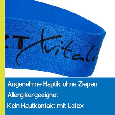 Тканинна фітнес-стрічка ARTZT vitality Theraband Loop Band, сіра, важка, 30 см, для тренування рук, ніг, сідниць і пресу, 3 рівні опору, вироблено в Німеччині