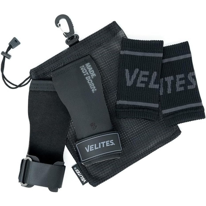 Ручки Velites All Terrain для турніка з напульсниками та чохлом, універсальний хват без магнезії для штанги й перекладини, аксесуари для кросфіту