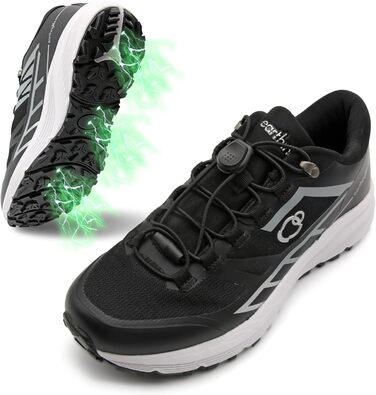 Чоловічі трекінгові кросівки Earthinglife для трейлраннінгу та хайкінгу. Водонепроникні, з антиковзною підошвою. Розмір 43 EU, чорний колір.