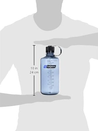 Пляшка для води Nalgene EH 1000 мл, сіра, пластикова