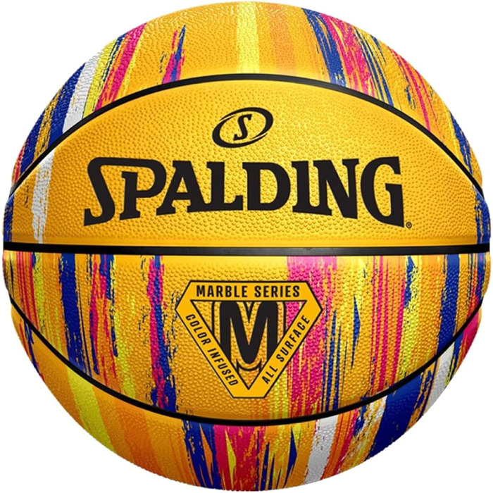 Баскетбольний м'яч Spalding Marble 7, жовтий, унісекс