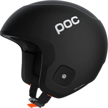 Шолом для гірських лиж POC Skull Dura X MIPS з системою Race Lock, надійний захист для змагань, матовий чорний, розмір M-L (55-58 см)