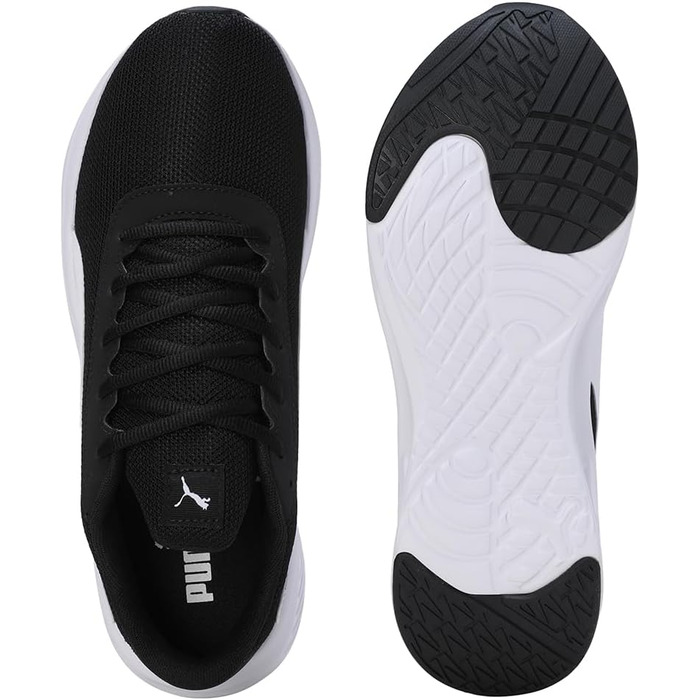 Кросівки для бігу PUMA Night Runner V2 - унісекс, чорно-білі, 44.5 EU