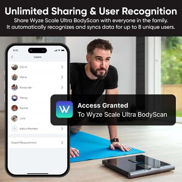 Ваги Wyze Scale Ultra BodyScan Чорні - аналіз складу тіла, Bluetooth