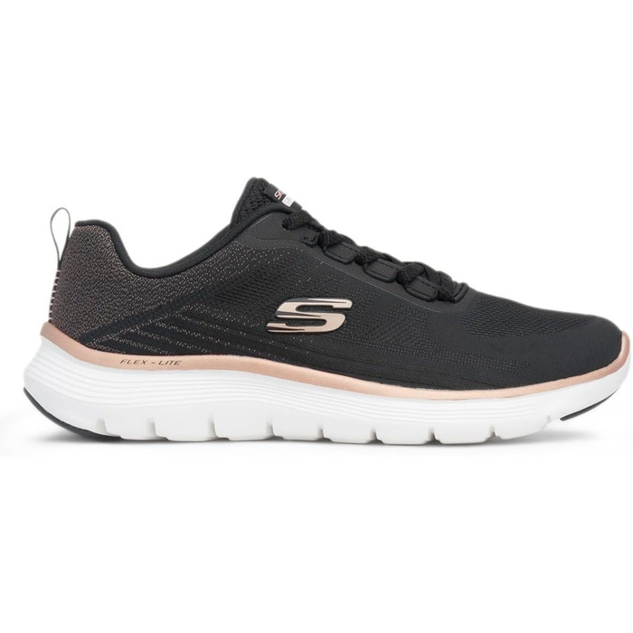 Жіночі кросівки Skechers Flex Appeal 5.0 чорні, дихаючі спортивні кеди, розмір 42 EU