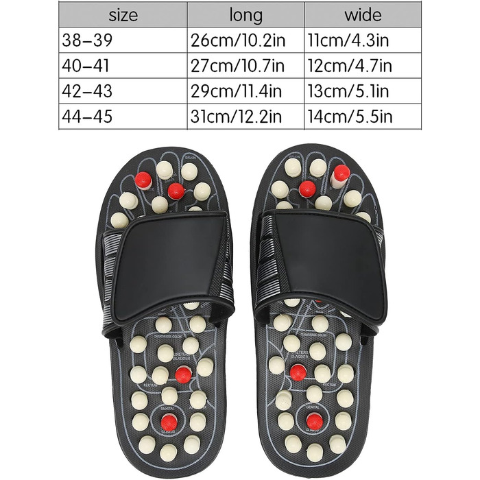 Масажер для ніг TOPINCN, тапочки, пластик, акупресура, масаж ніг, рефлексологія, зняття стресу, акупресура, тапочки, подарунок 38-39