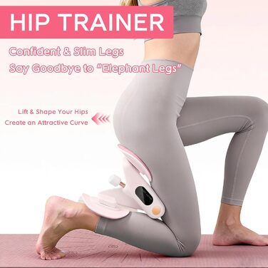 Тренер для впрас для тазового дна для жінок, обладнання для тренування тазового дна, тренажер для тазового дна, безпечне обертання на 360°, плавне регулювання ваги 7-16 кг, обладнання для фітнесу вдома, зелений без лічильника (рожевий без лічильника)