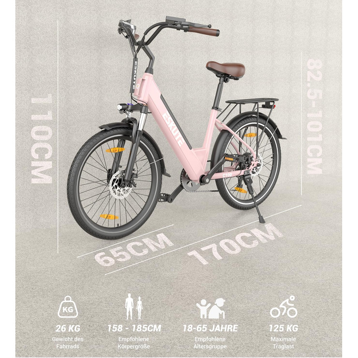 Електровелосипед ESKUTE C100 26