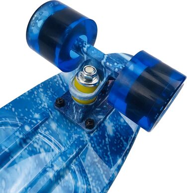 Скейтборд Mini Cruiser 22 дюйми з LED-колесами для дорослих та дітей - ідеальний подарунок