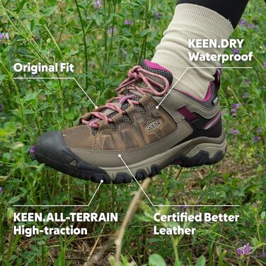 Черевики для хайкінгу Keen Targhee 3 для жінок, водонепроникні, колір Magnet Atlantic Blue, розмір 38.5 EU