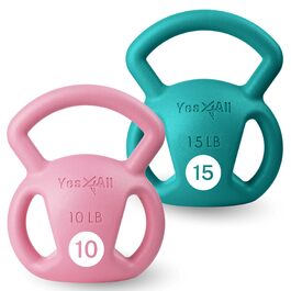 Гіря чавунна Yes4All 4-32 кг з порошковим покриттям - для фітнесу та тренувань