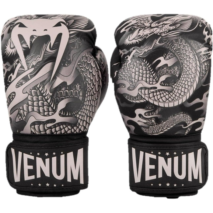 Боксерські рукавички Venum Dragon's Flight, 14 Oz, чорний/пісочний