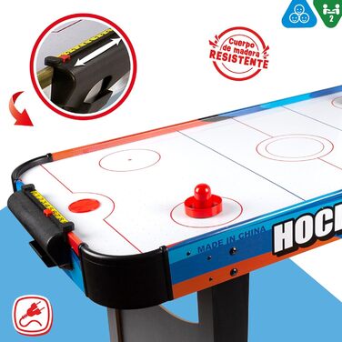 Кольоровий стіл для хокею на повітрі ColorBaby 85330, розмір 122 x 61 см, 122 x 61 x 75 см