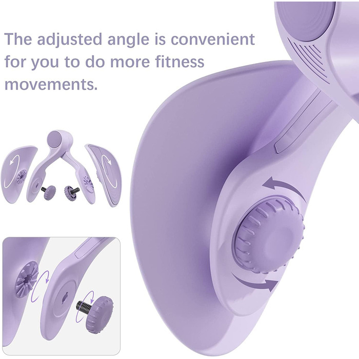 Тренування м'язів тазового дна та стегон для жінок: тренажер для стегон, тренажер сідниць, фіолетовий