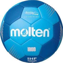 Гандбольний м'яч Molten H3F1800-BB, розмір 3, блакитний/синій, без смоли