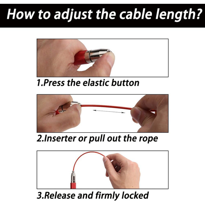 Скакалка Goothdurs Speed Springseil C4-Red: для CrossFit, боксу та MMA (10 ft, для висоти >175 см)