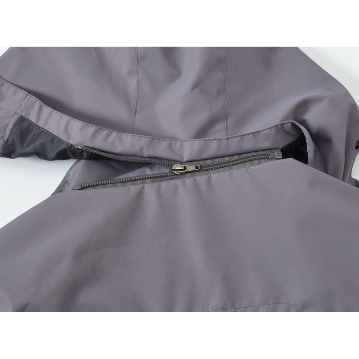 Жіноча 3-в-1 куртка Ysento: тепла флісова куртка, водонепроникна, вітронепроникна, функціональна, софтшелл знімною капюшоном (Сірий, S)