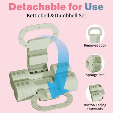 Регульований набір гантелей з кулькою, 4 в 1 (2,5 кг, 3,5 кг, 4,5 кг, 5,5 кг) для жінок, набір гантелей 2 шт. для домашнього спортзалу, фітнес, тренування, зелений