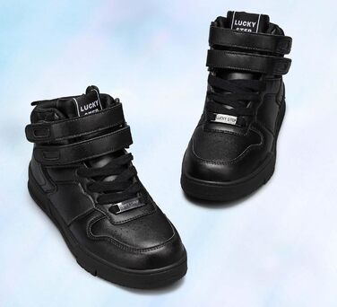 Жіночі баскетбольні черевики Lucky Step з кріпленням на липучці - стильні кросівки з екошкіри білого кольору (38 EU)